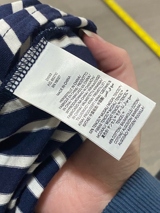 Boden Marcia Jersey Shirt Dress Midi Navy White stripes 6 Petite - Picture 5 of 6